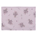 Sets de table (lot de 6) Violet, Blanc 48x33 cm