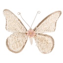 Decorazione Natale Farfalla Beige 30x3x24 cm
