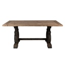 Table Marron Noir 180x90x78 cm