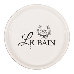 [6CE2003] Porte-savon Blanc Ø 12x3 cm