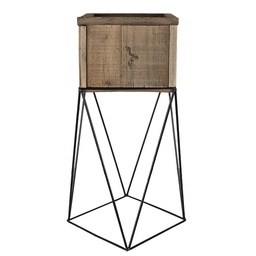 [MT64948] Blumentopf für Innen Braun 28x28x50 cm