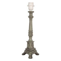 [6LMP795] Lampenfuss Grün 14x14x42 cm E27/max 1x60W