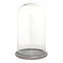 Cloche en Verre Transparent Ø 17x29 cm
