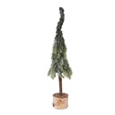 Arbre de Noël artificiel Vert Blanc Ø 10x35 cm