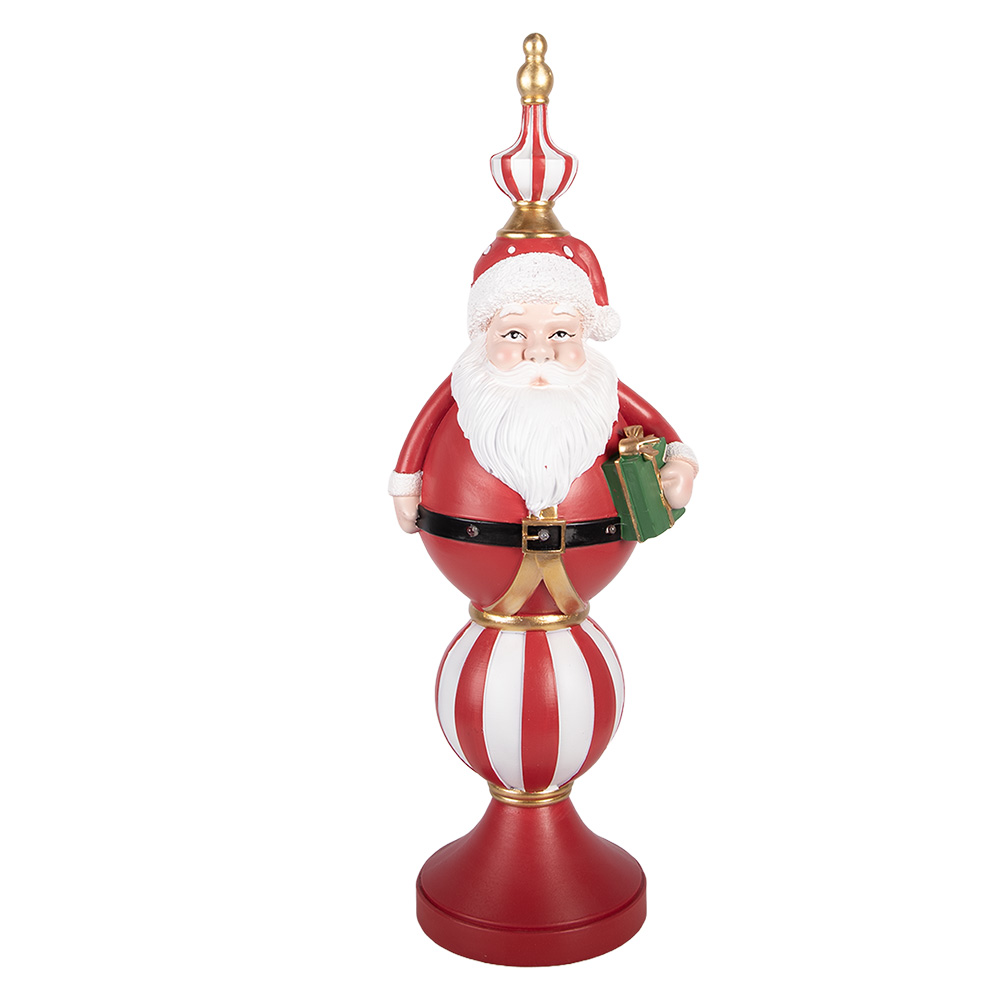 Decoratie kerstman met LED 19x16x57 cm / 3xAA