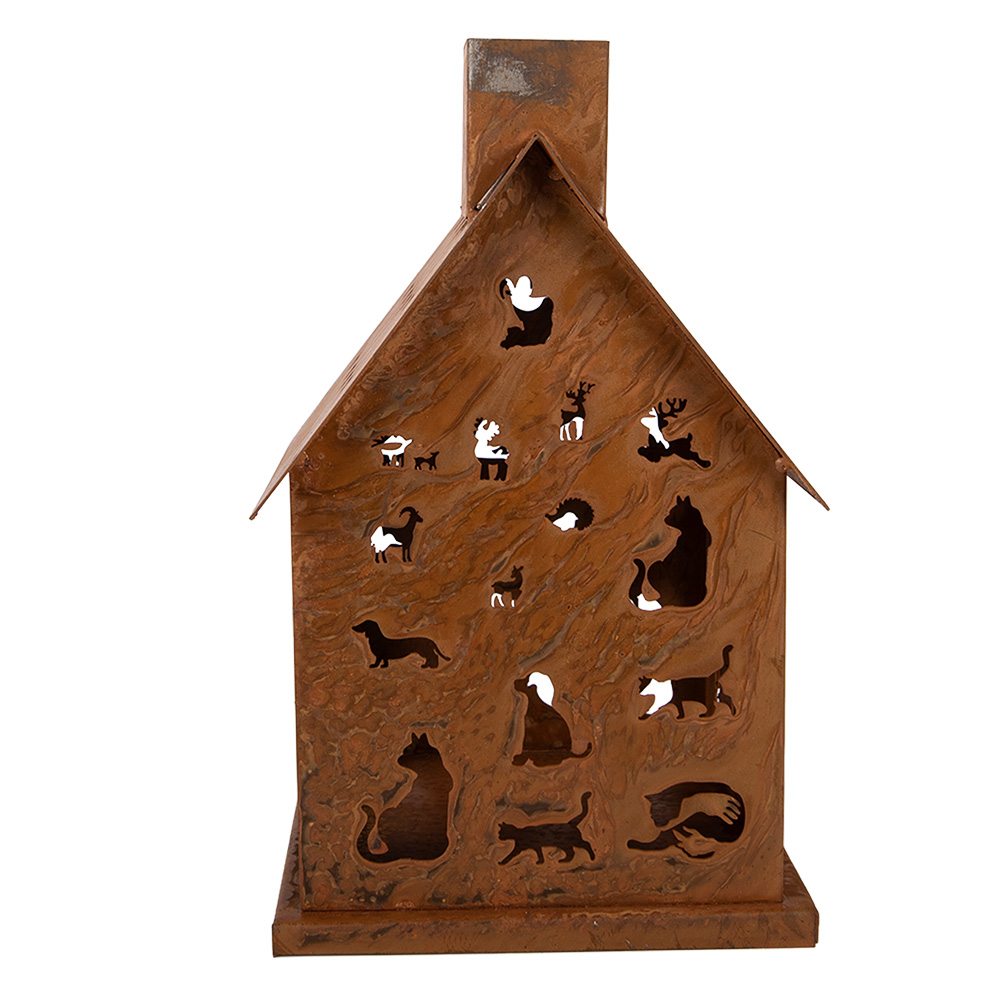 Decoratie huis 15x15x25 cm