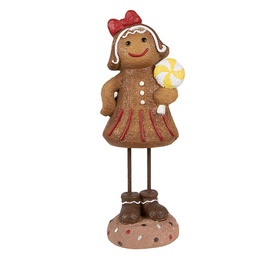 [6PR4273] Décoration bonhomme de pain dépice Marron 10x8x23 cm