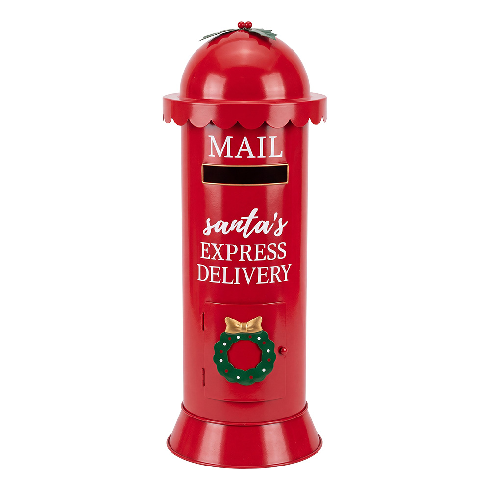 Cassetta Postale Rosso Bianco Ø 20x56 cm
