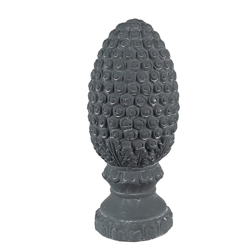 Image de décoration Pomme de Pin Gris Ø 13x31 cm