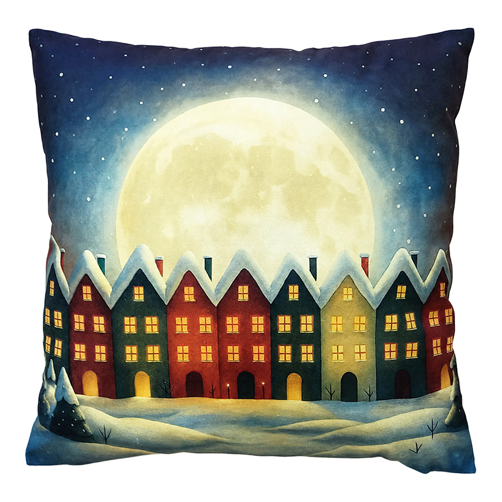Cushion filled Blue Red 45x45x4 cm