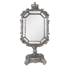 [62S299] Miroir de table Couleur argent 15x10x31 cm
