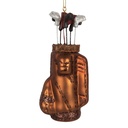 Weihnachtsanhänger Braun Schwarz 6x4x13 cm