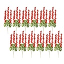 Deko Ast mit Blumen (set 12) Rot 30x12x110 cm