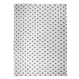 [LBS60] Plaid Weiß Schwarz 130x170 cm
