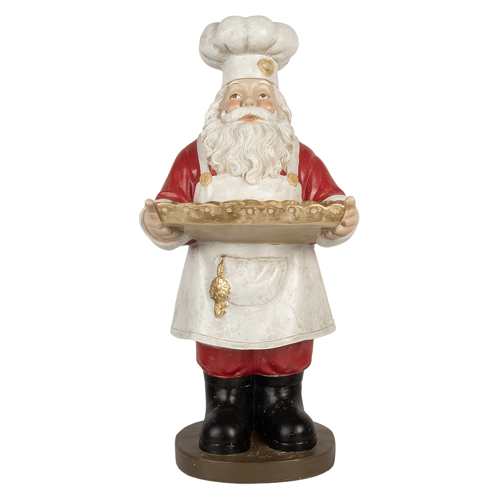 Decoratie kerstman 40x39x81 cm