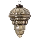 Boule de Noël Argent Ø 8x13 cm