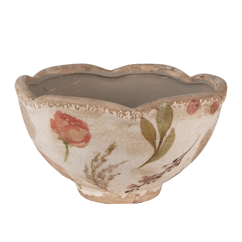 Decoratie bloempot Ø 16x9 cm