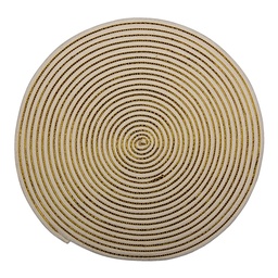 [6RO0530] Napperon Rotin Blanc Ø 51x1 cm