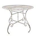 Table bistro Blanc Ø 101x77 cm