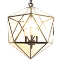 Lampada a Sospensione Trasparente 30x30x135 cm E14/max 3x40W