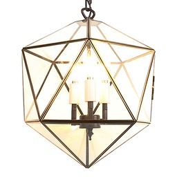 [5LL-9344] Suspension Transparent 30x30x135 cm E14/max 3x40W