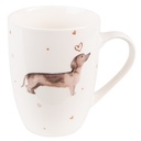 Mug Beige Brown 12x8x10 cm / 300 ml