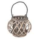 Tealight Holder Grey Ø 28x20 cm