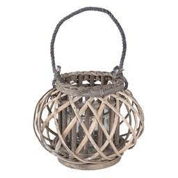 [6RO0383S] Tealight Holder Grey Ø 28x20 cm