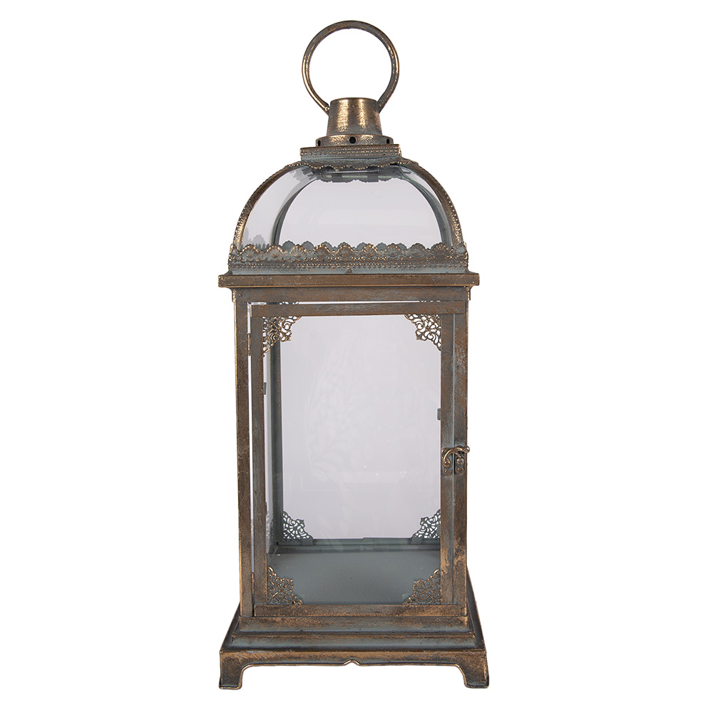 Lantern Brown 20x20x48 cm