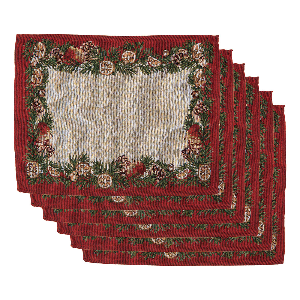 Placemat sets (6) 33x45 cm