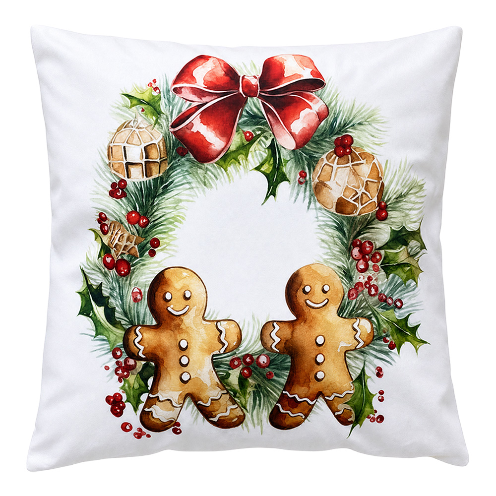 Coussin rempli Blanc Marron 45x45x4 cm