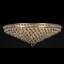 Plafoniera Cristallo Oro Ø 80x27 cm E14/max 15x40W