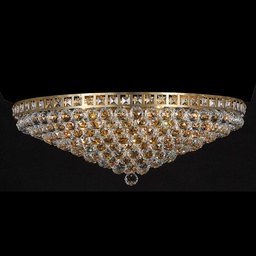 [5LL-CR57] Plafondlamp kristal 15 lichts Ø 80x27 cm E14/max 15x40W
