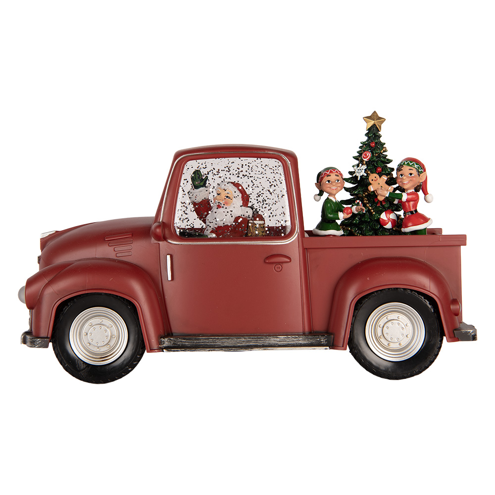 Music box Car with LED Red Black 28x12x15 cm / 3xAA