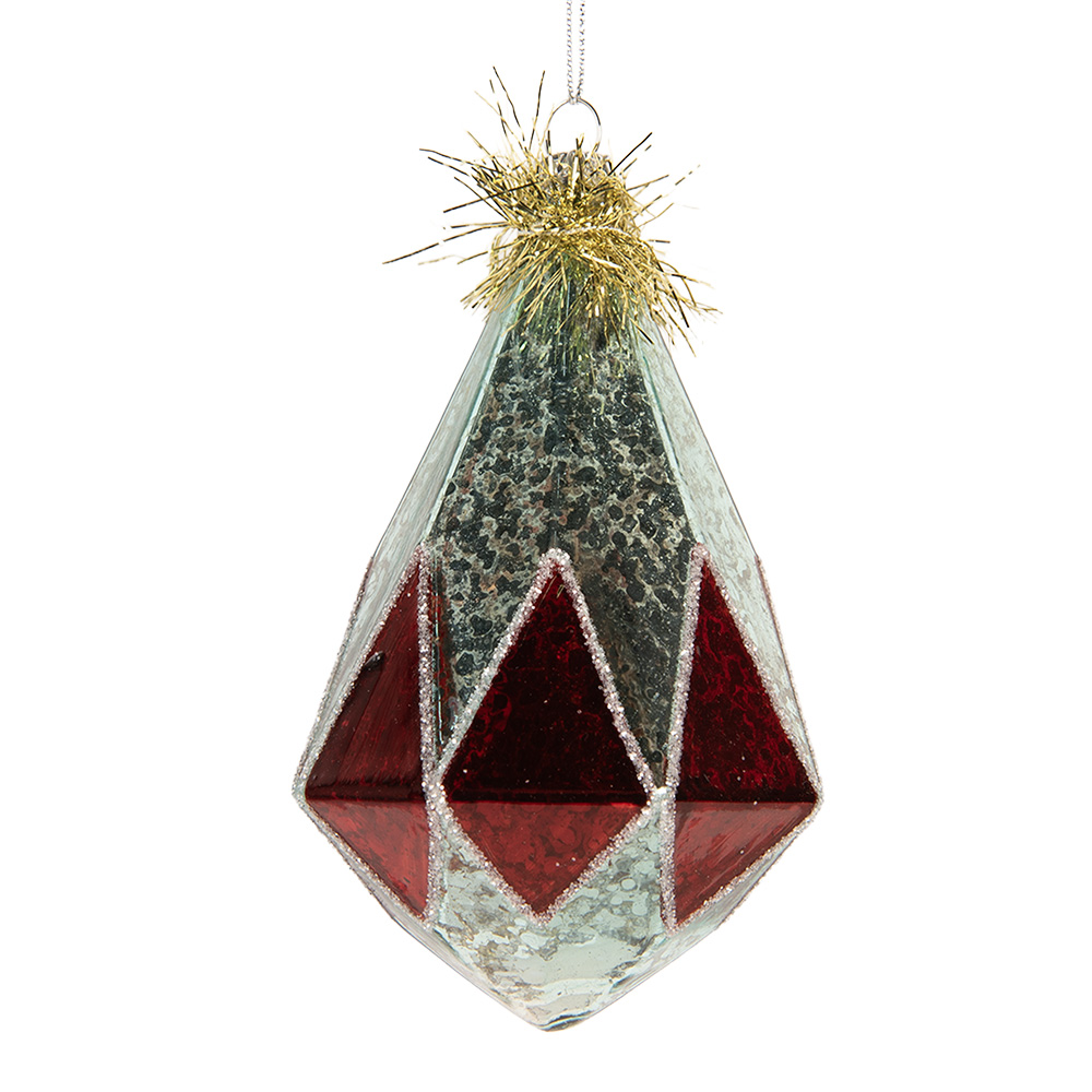 Kerstbal Ø 8x12 cm