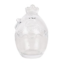 Storage Jar with Lid Transparent Ø 6x9 cm