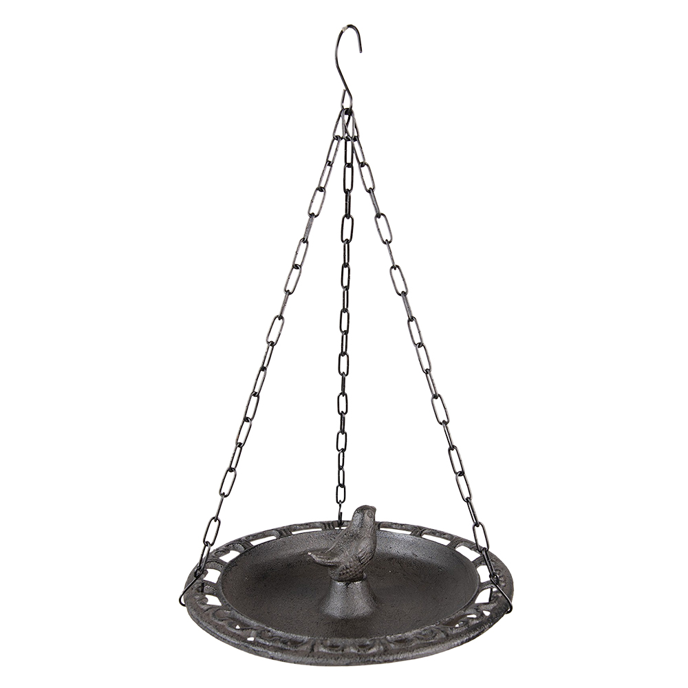 Bird Bath Brown Ø 23x8/36 cm