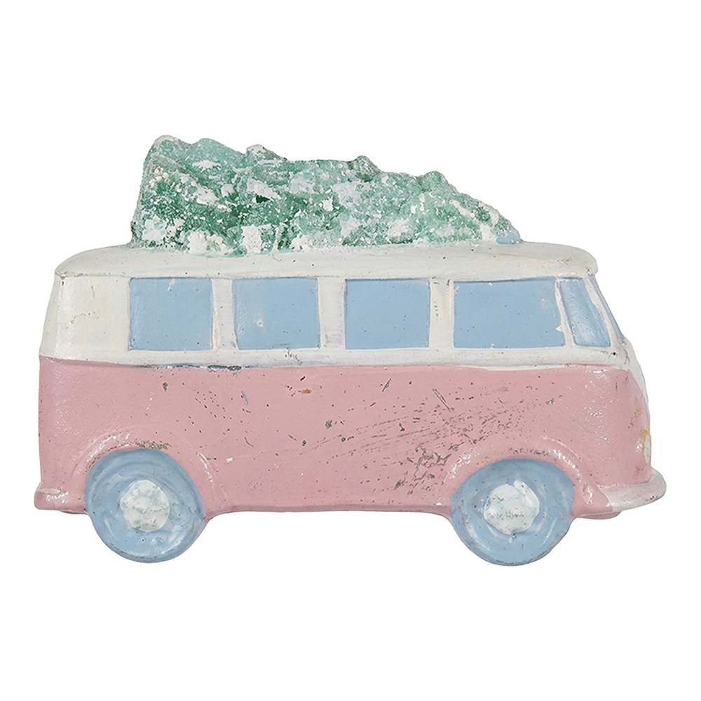 Boule de Noël Rose Vert 11x5x7 cm