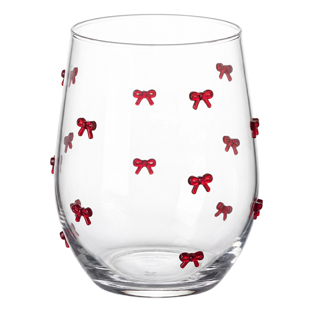 Bicchiere Acqua Trasparente Rosso Ø 7x12 cm / 320 ml