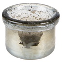 Glass Tea Light Houder Green Ø 9x6 cm