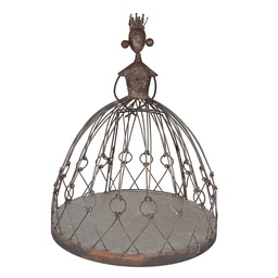 [5Y1357] Porte-plantes debout Marron Gris Ø 44x54 cm