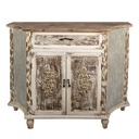 Armadietto Marrone Grigio 120x40x97 cm