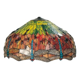 [5LL-9200] Lampenschirm Tiffany Rot, Grün Ø 51x29 cm