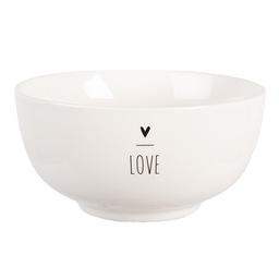 [BHSBO0001] Scodella Bianco Nero Ø 14x7 cm / 500 ml