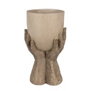 Decoratie bloempot 22x19x37 cm