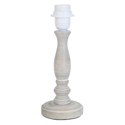 [6LMP375] Base Lampada da Tavolo Marrone Ø 10x26 cm E27/max 1x60W