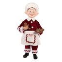 Weihnachtsdeko Elfe Rot Weiß 15x10x28 cm