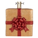 Christmas tree stand Gold colored Red 26x25x32 cm