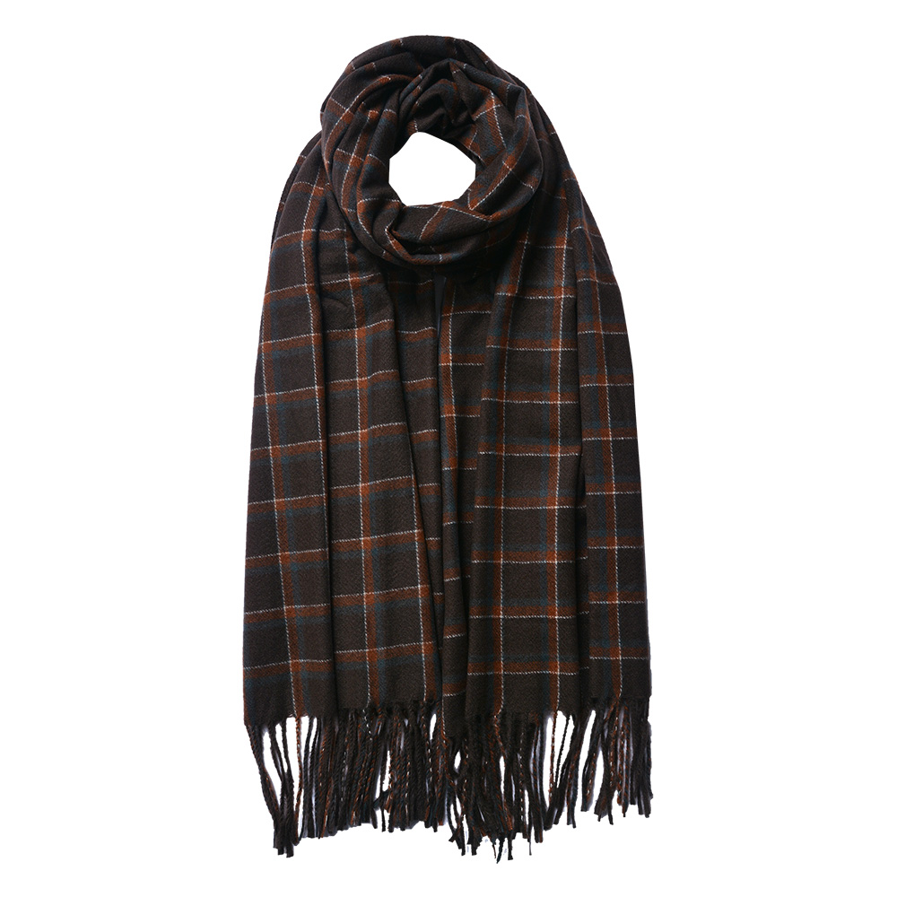 Sjaal 70x180 cm bruin