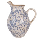 Brocca Decorativa Beige Blu 21x16x24 cm